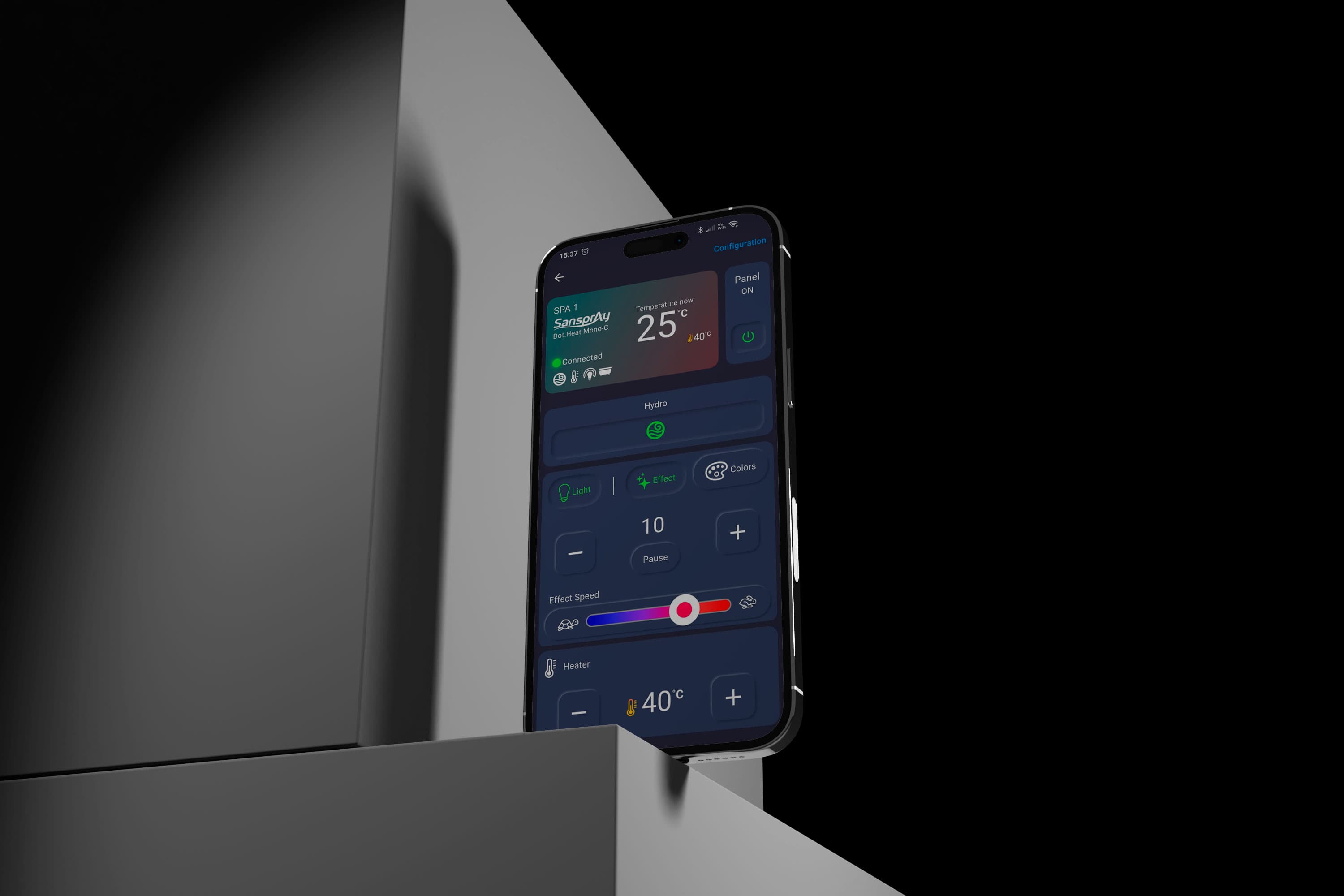 Imagem do aplicativo que conecta com a linha Wave